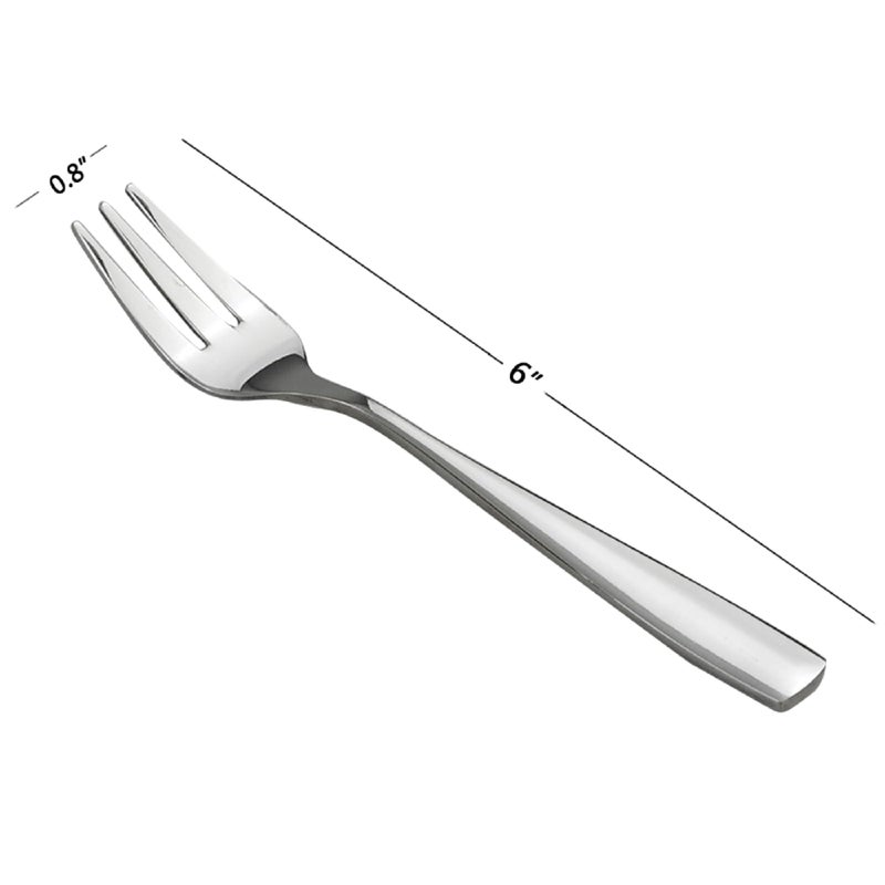 HOMMP 16 Pieces Stainless Steel 3-tine Dessert Fork, Cake Fruit Fork Set - Image 2
